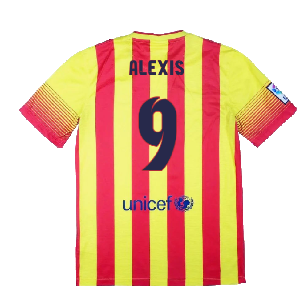 Barcelona 2013-14 Away Shirt (Very Good) (Alexis 9)_1