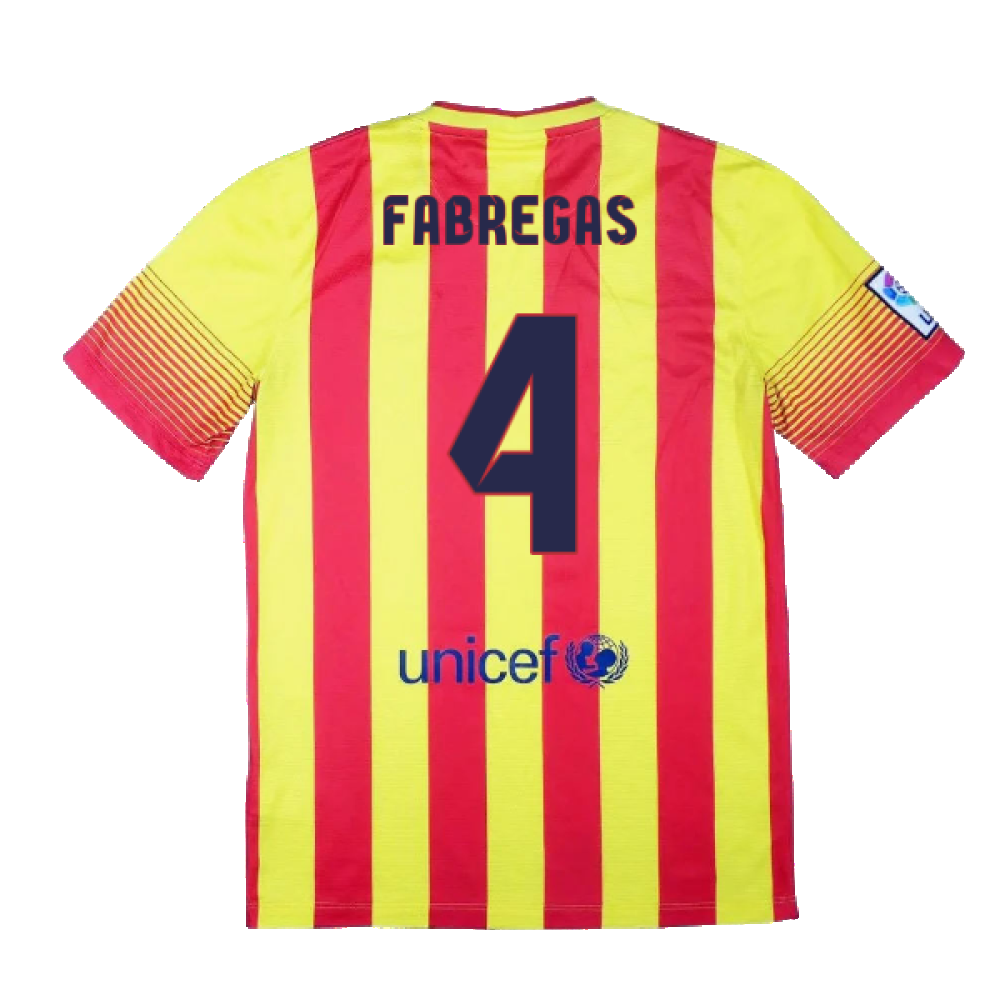 Barcelona 2013-14 Away Shirt (XL) (Mint) (Fabregas 4)_1