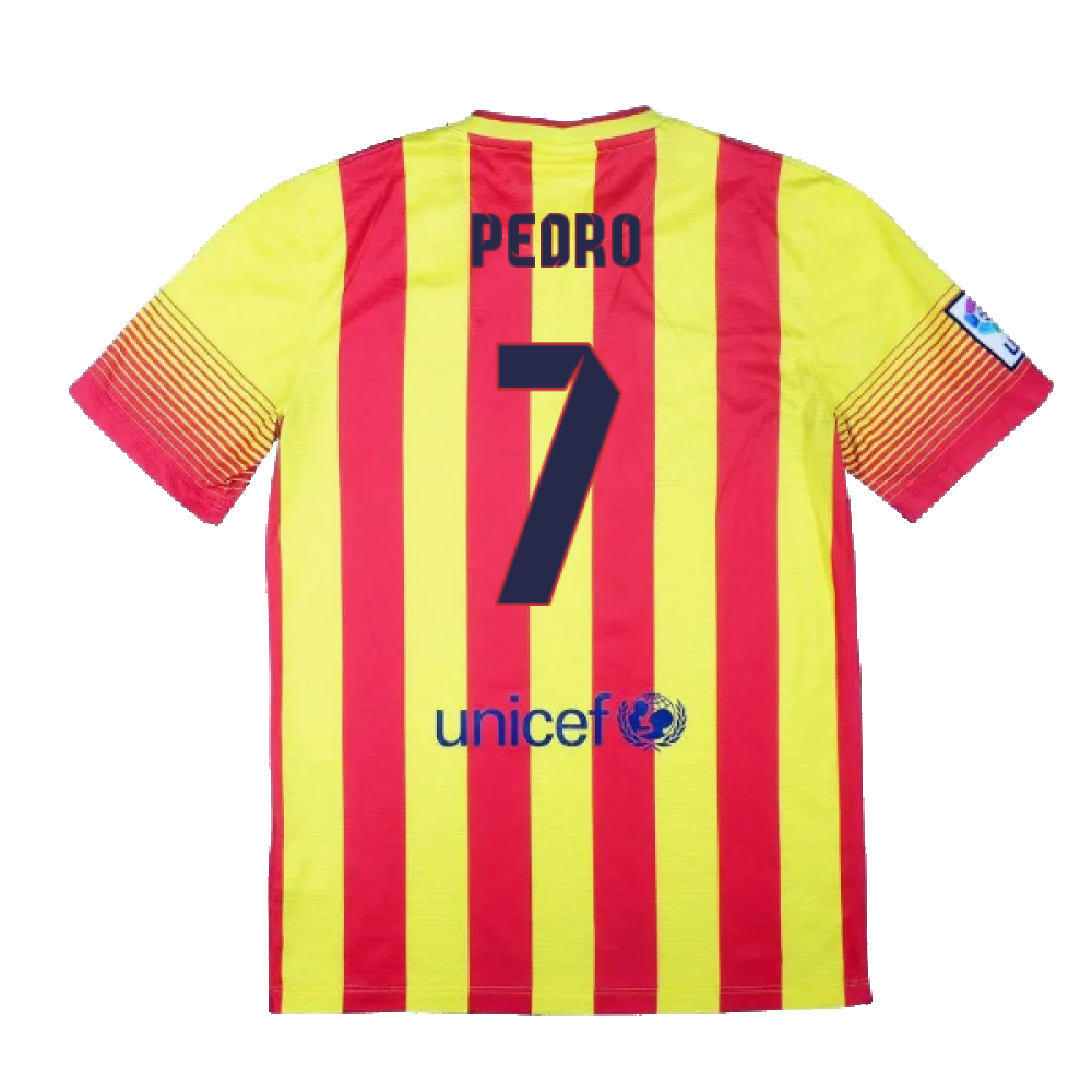 Barcelona 2013-14 Away Shirt (Very Good) (Pedro 7)_1