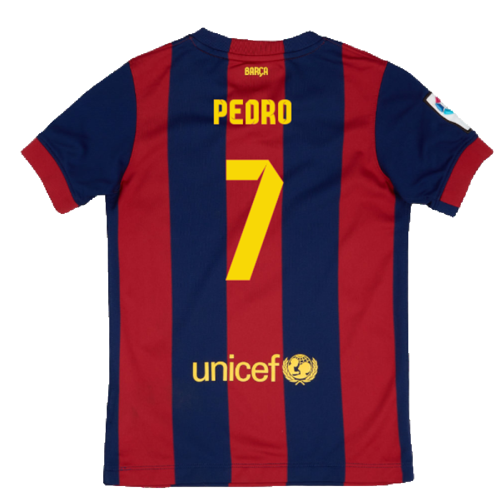 Barcelona 2014-15 home shirt (L) (Mint) (Pedro 7)_1