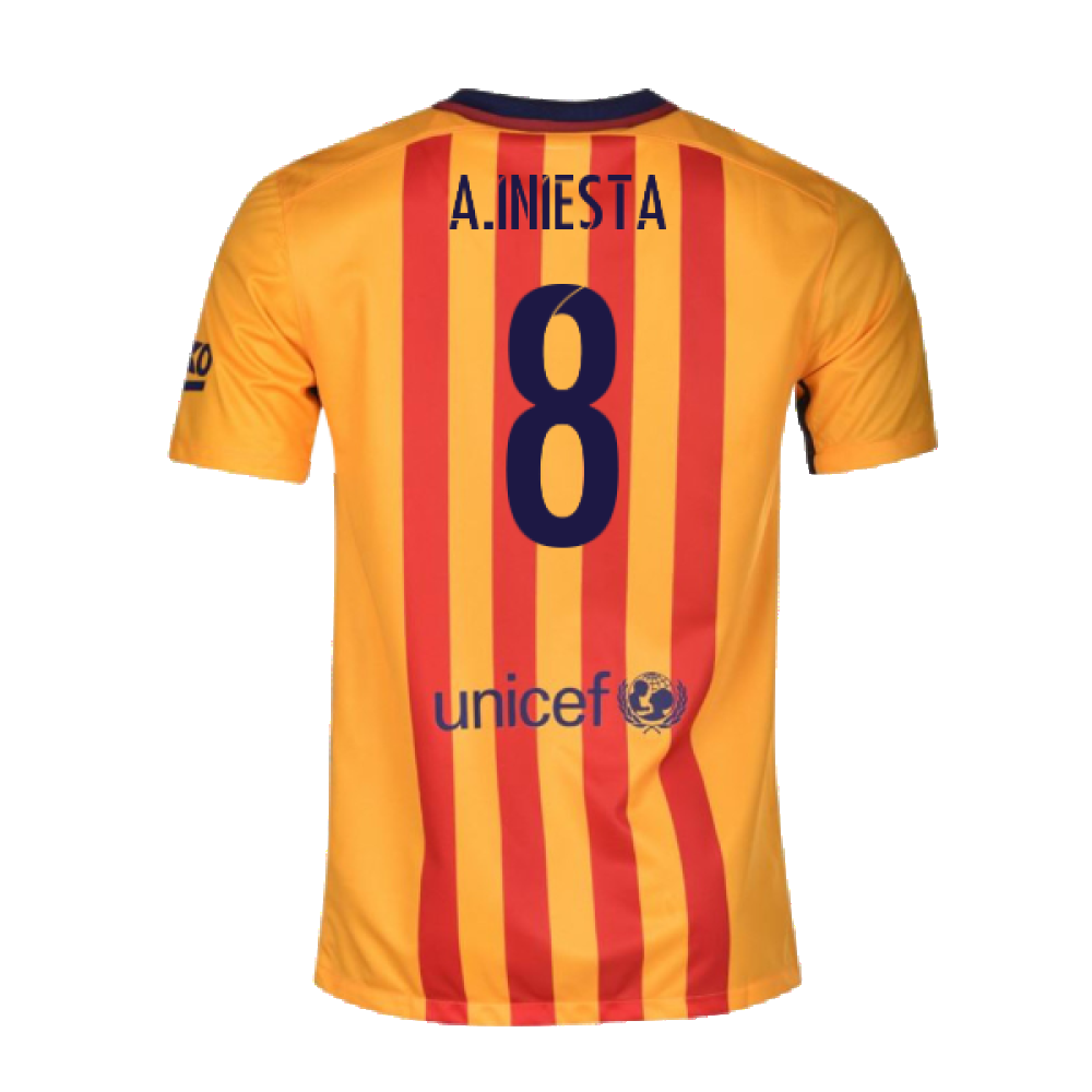 Barcelona 2015-16 Away Shirt (MB) (Mint) (A.Iniesta 8)_1