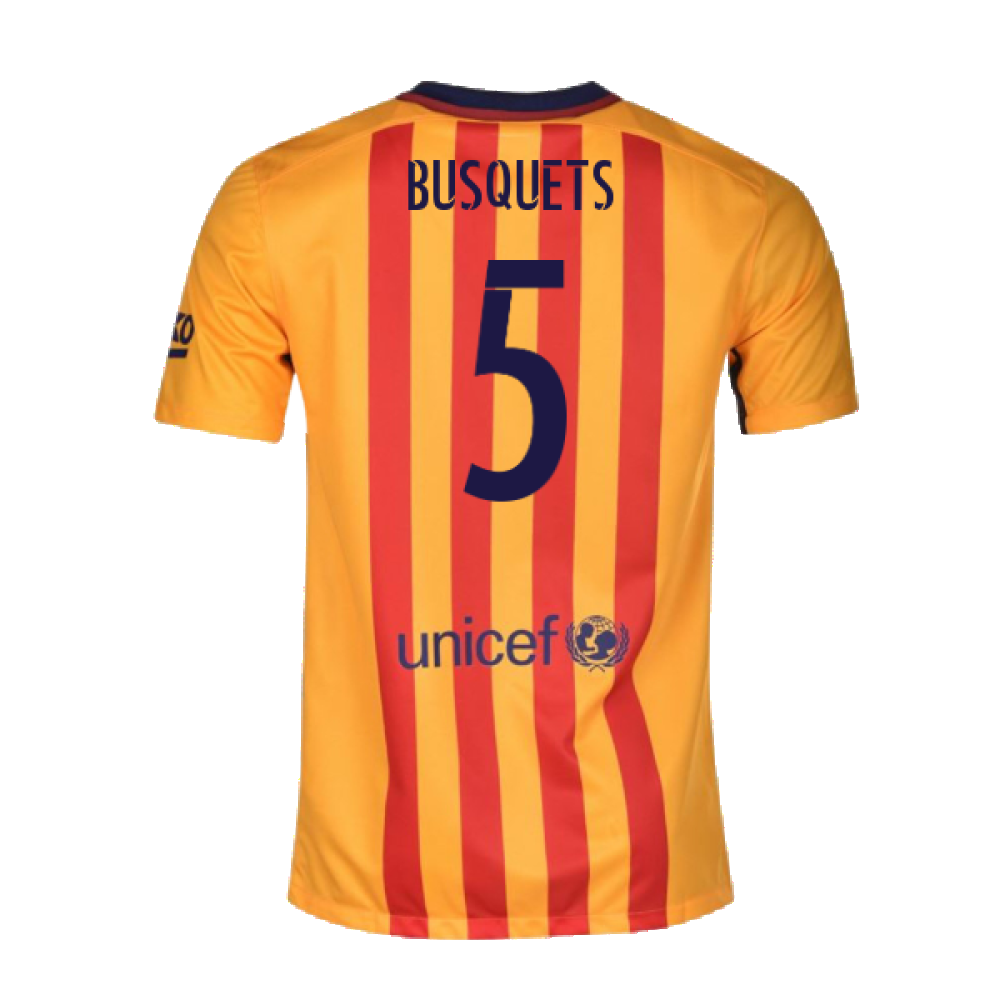 Barcelona 2015-16 Away Shirt (MB) (Mint) (Busquets 5)_1