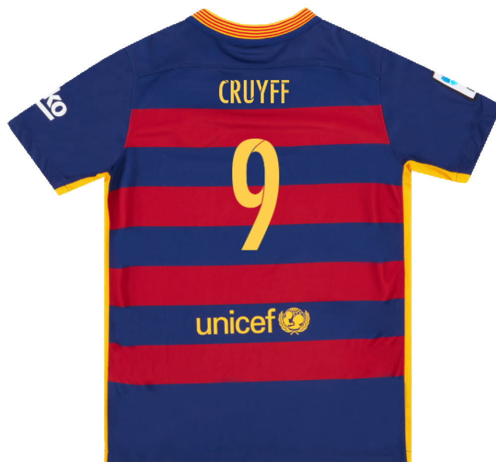 Barcelona 2015-16 Home Shirt (2XL) (Mint) (Cruyff 9)_1