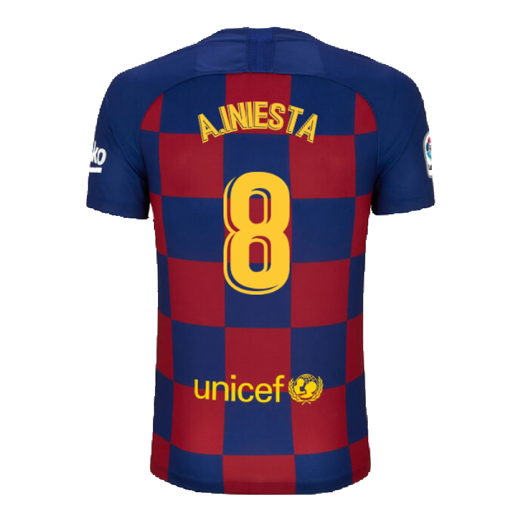 Barcelona 2019-20 Home Shirt (S) (BNWT) (A.INIESTA 8)_1