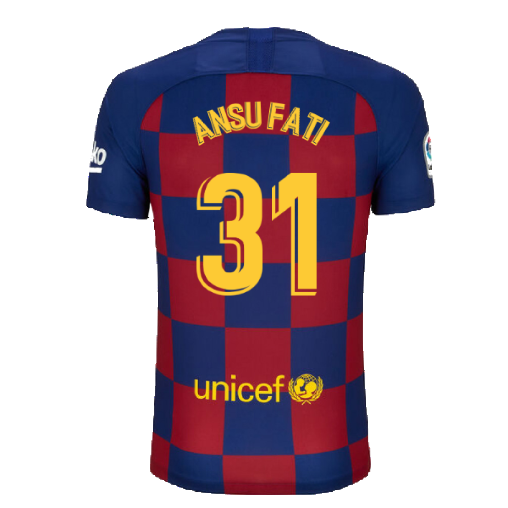 Barcelona 2019-20 Home Shirt (S) (BNWT) (Ansu Fati 31)_1