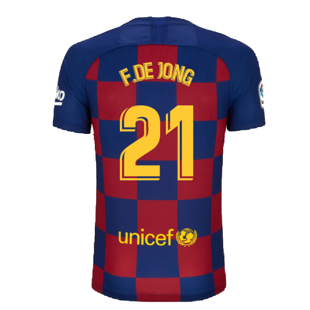 Barcelona 2019-20 Home Shirt (S) (BNWT) (F.De Jong 21)_1