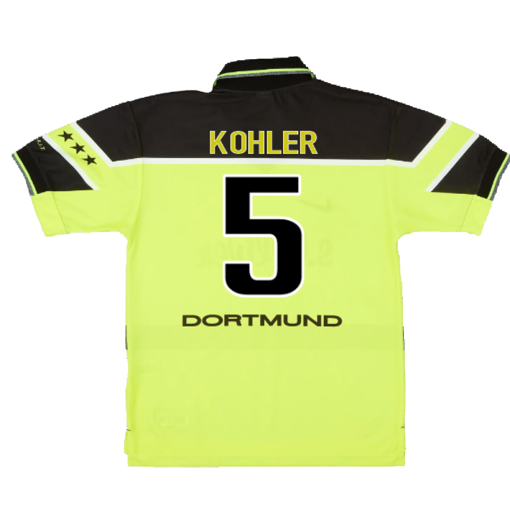 Borussia Dortmund 1997-1998 Home Shirt (L) (Excellent) (Kohler 5)_1