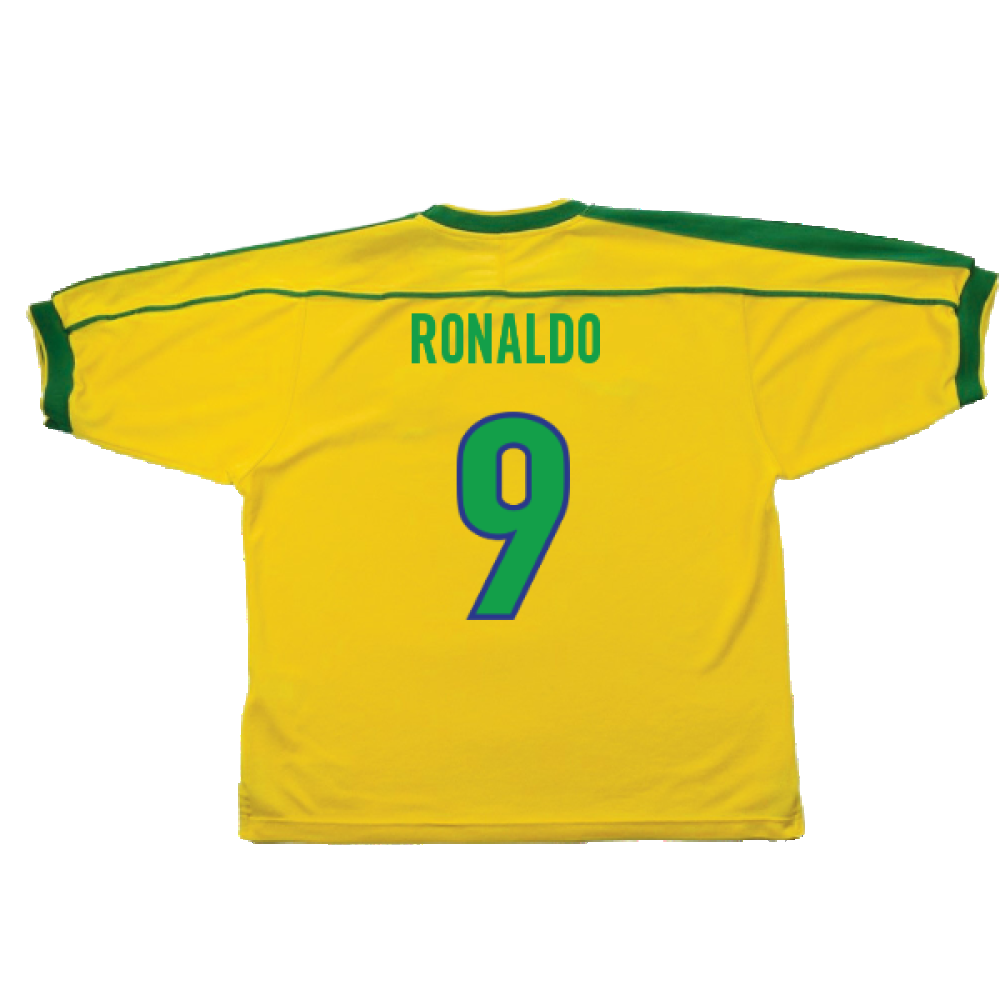 Brazil 1998-00 Home Shirt (Excellent) (RONALDO 9)_1