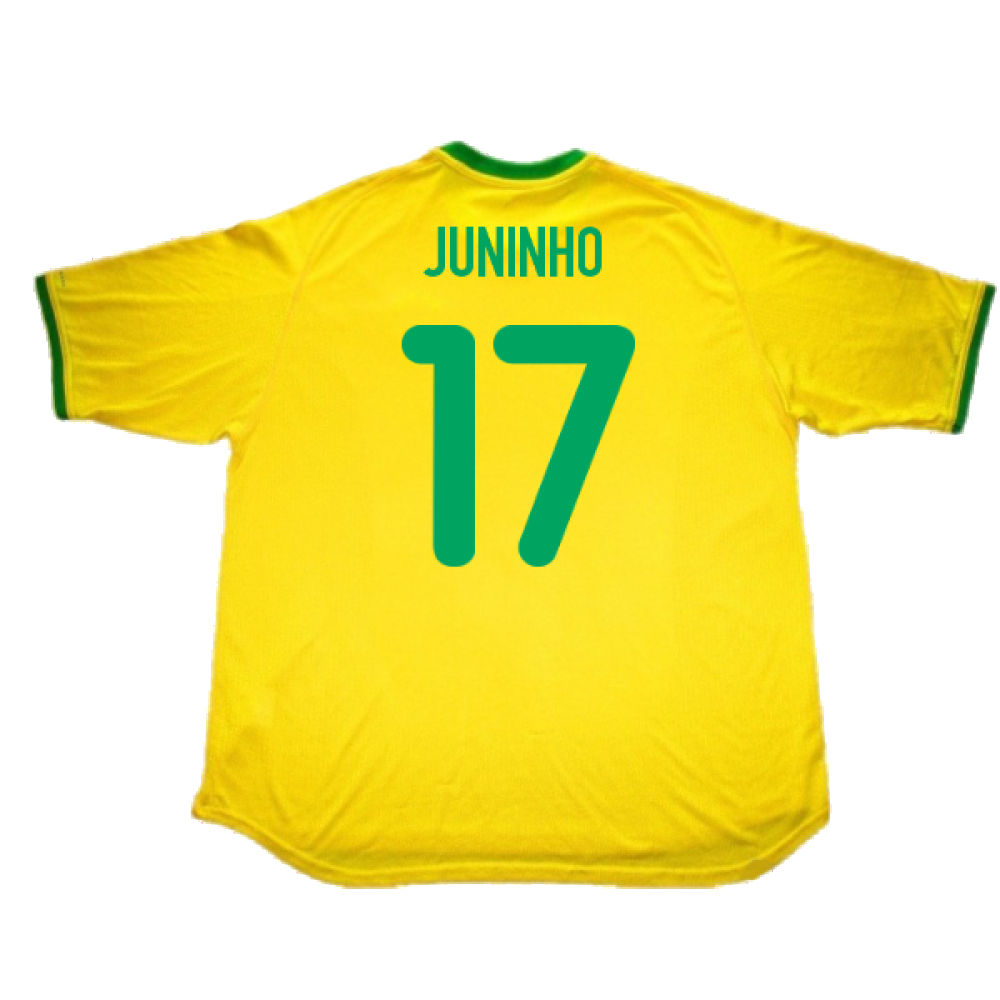 Brazil 2000-02 Home Shirt (L) (Very Good) (Juninho 17)_1