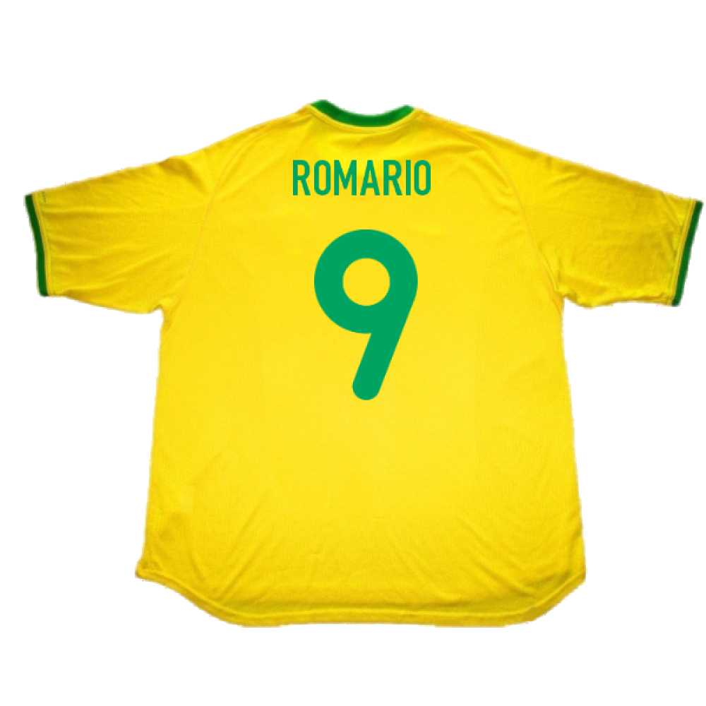 Brazil 2000-02 Home Shirt (L) (Very Good) (Romario 9)_1