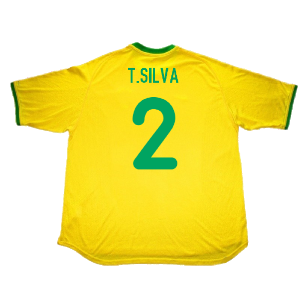 Brazil 2000-02 Home Shirt (L) (Very Good) (T.Silva 2)_1