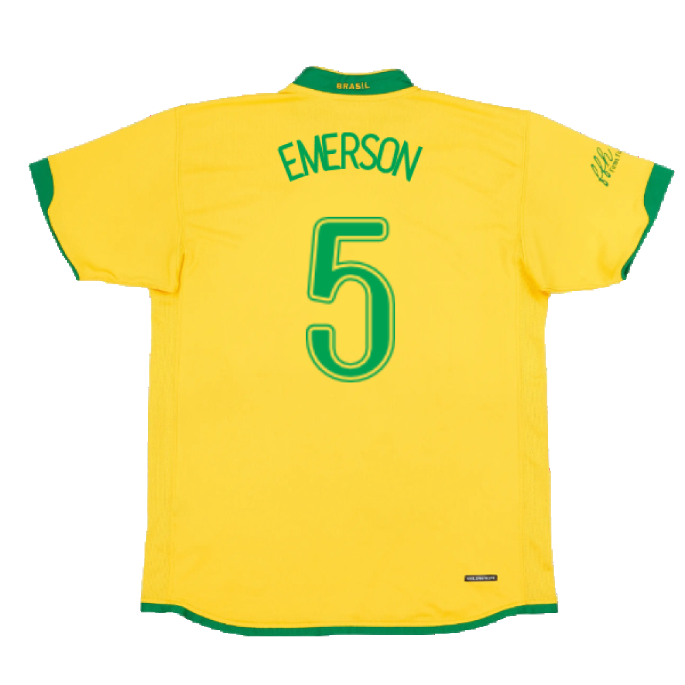 Brazil 2006-2008 Home Shirt (XXL) (Good) (Emerson 5)_1