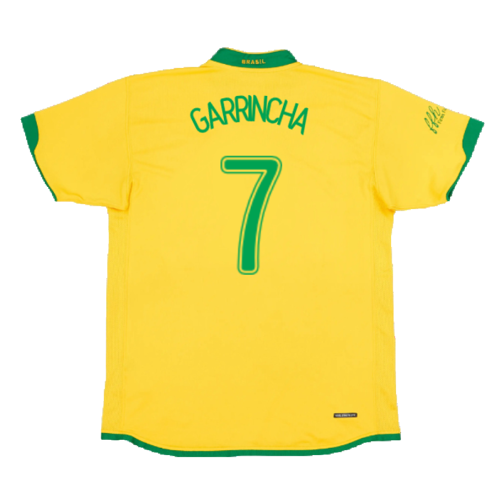 Brazil 2006-2008 Home Shirt (XXL) (Good) (Garrincha 7)_1