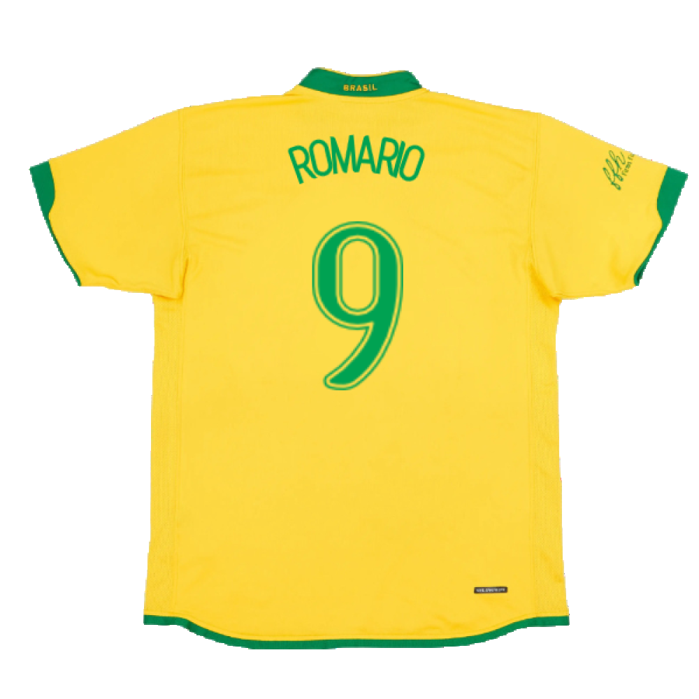 Brazil 2006-2008 Home Shirt (XXL) (Good) (ROMARIO 9)_1