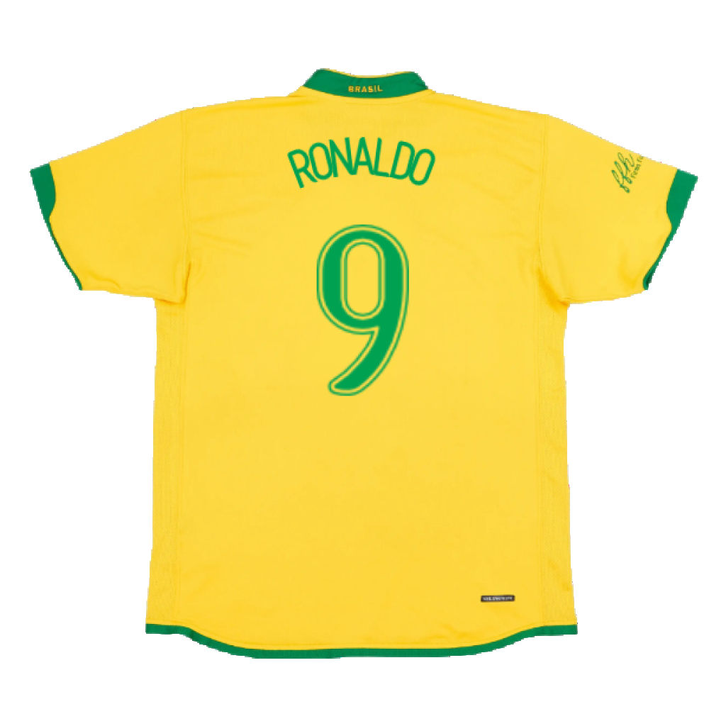 Brazil 2006-2008 Home Shirt (XXL) (Good) (Ronaldo 9)_1