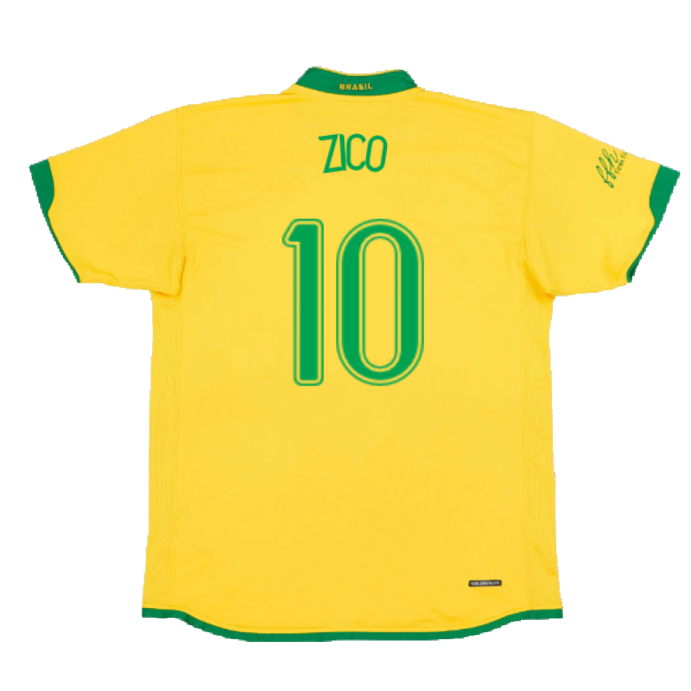 Brazil 2006-2008 Home Shirt (XXL) (Good) (ZICO 10)_1