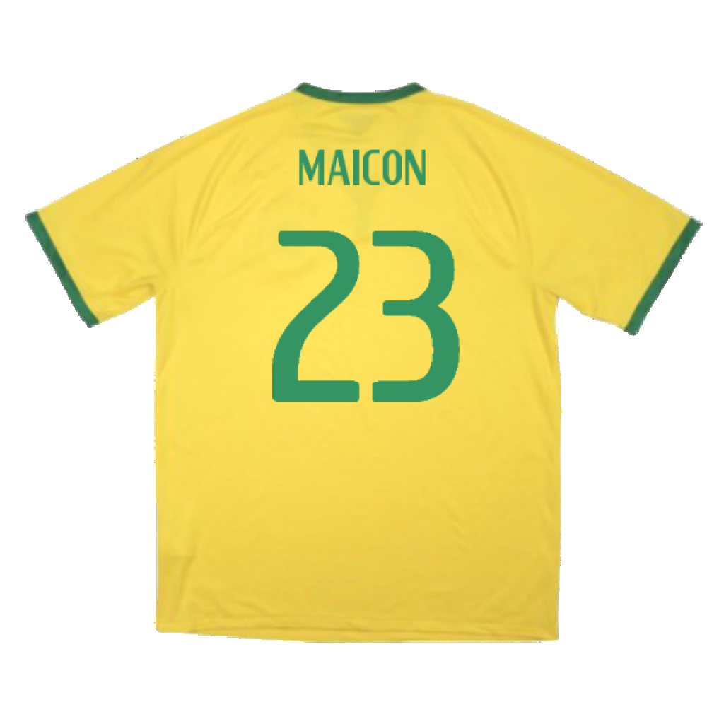 Brazil 2014-15 Home Shirt (Excellent) (Maicon 23)_1