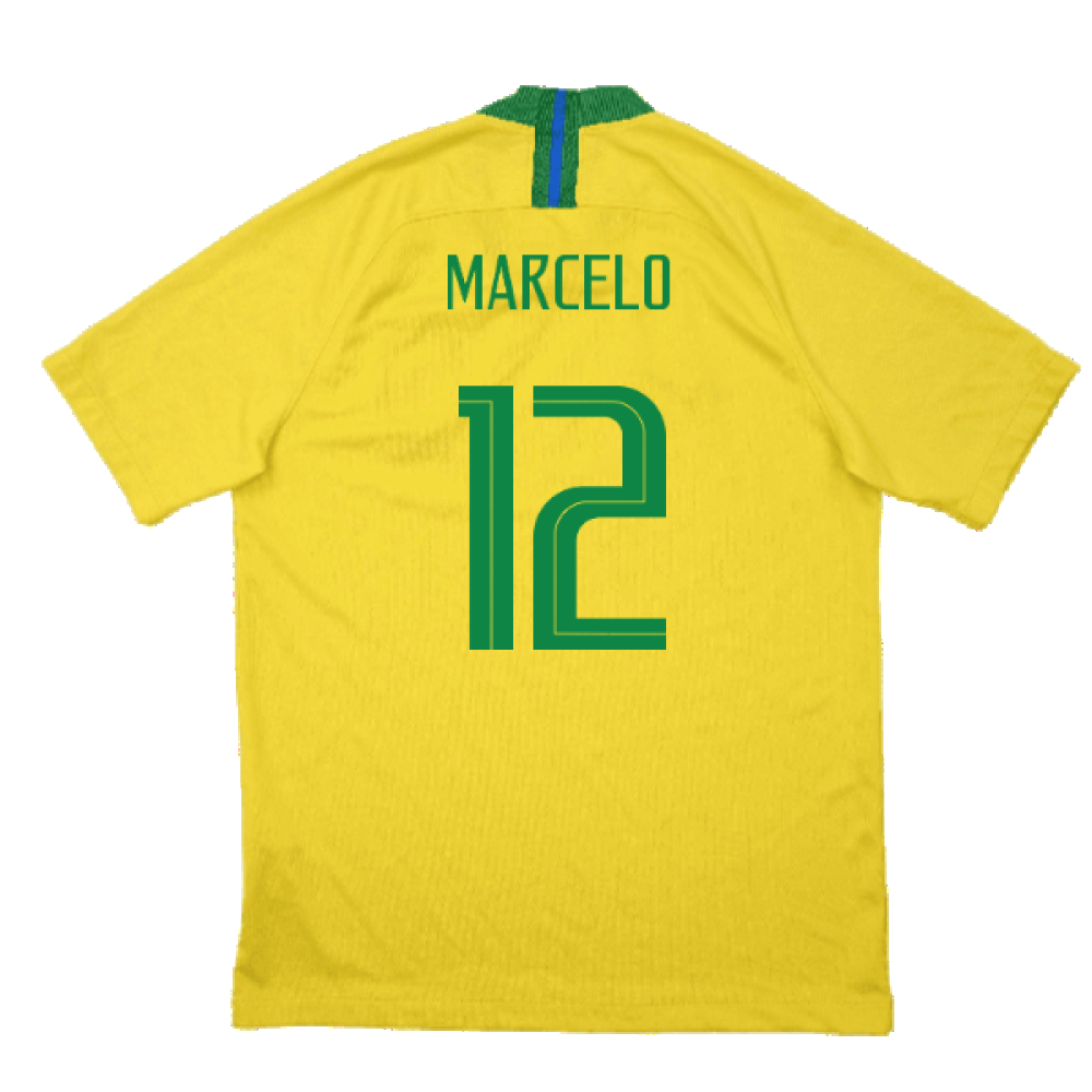 Brazil 2018-19 Home Shirt (M) (Excellent) (Marcelo 12)_1