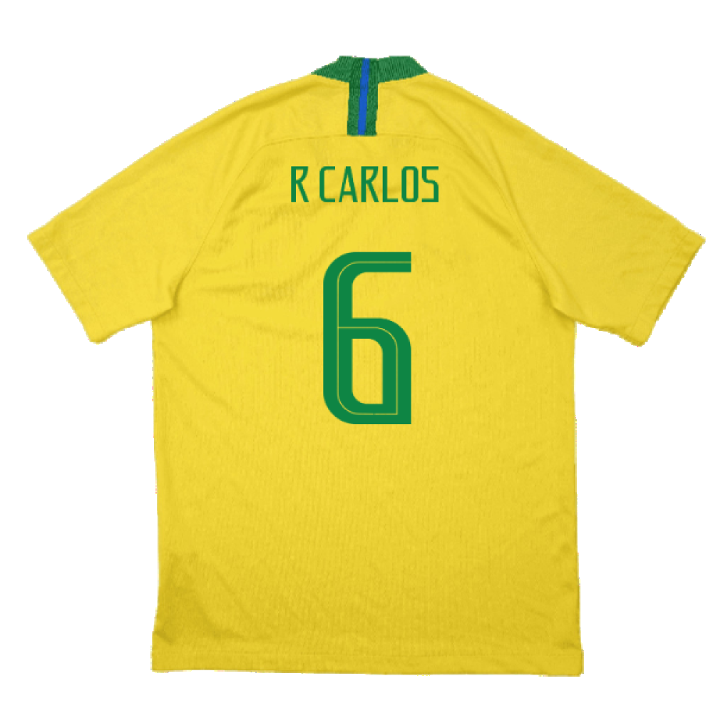 Brazil 2018-19 Home Shirt (Excellent) (R Carlos 6)_1