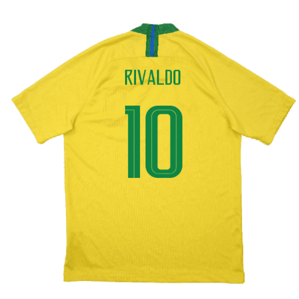 Brazil 2018-19 Home Shirt (Good) (Rivaldo 10)_1