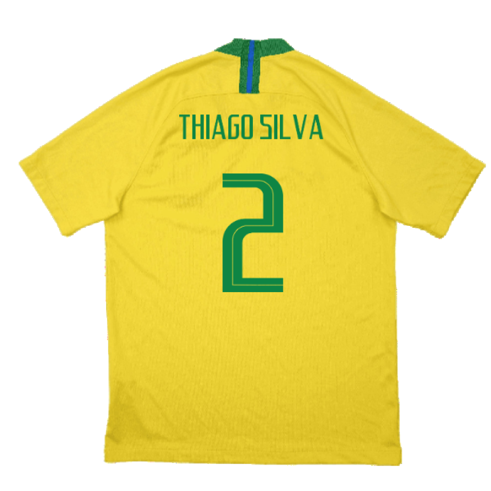 Brazil 2018-19 Home Shirt (M) (Excellent) (Thiago Silva 2)_1