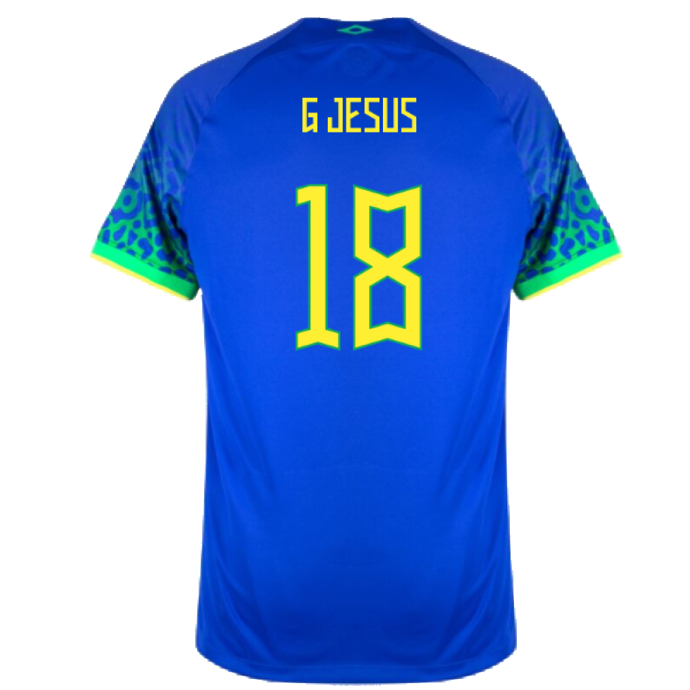 Brazil 2022-23 Away Shirt (XSB) (Mint) (G Jesus 18)_1