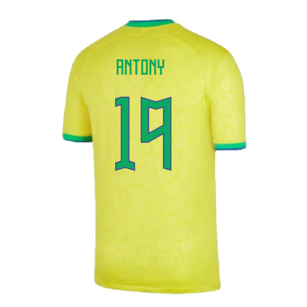 Brazil 2022-23 Home Shirt (Baby) (3-6 months) (Excellent) (Antony 19)_1