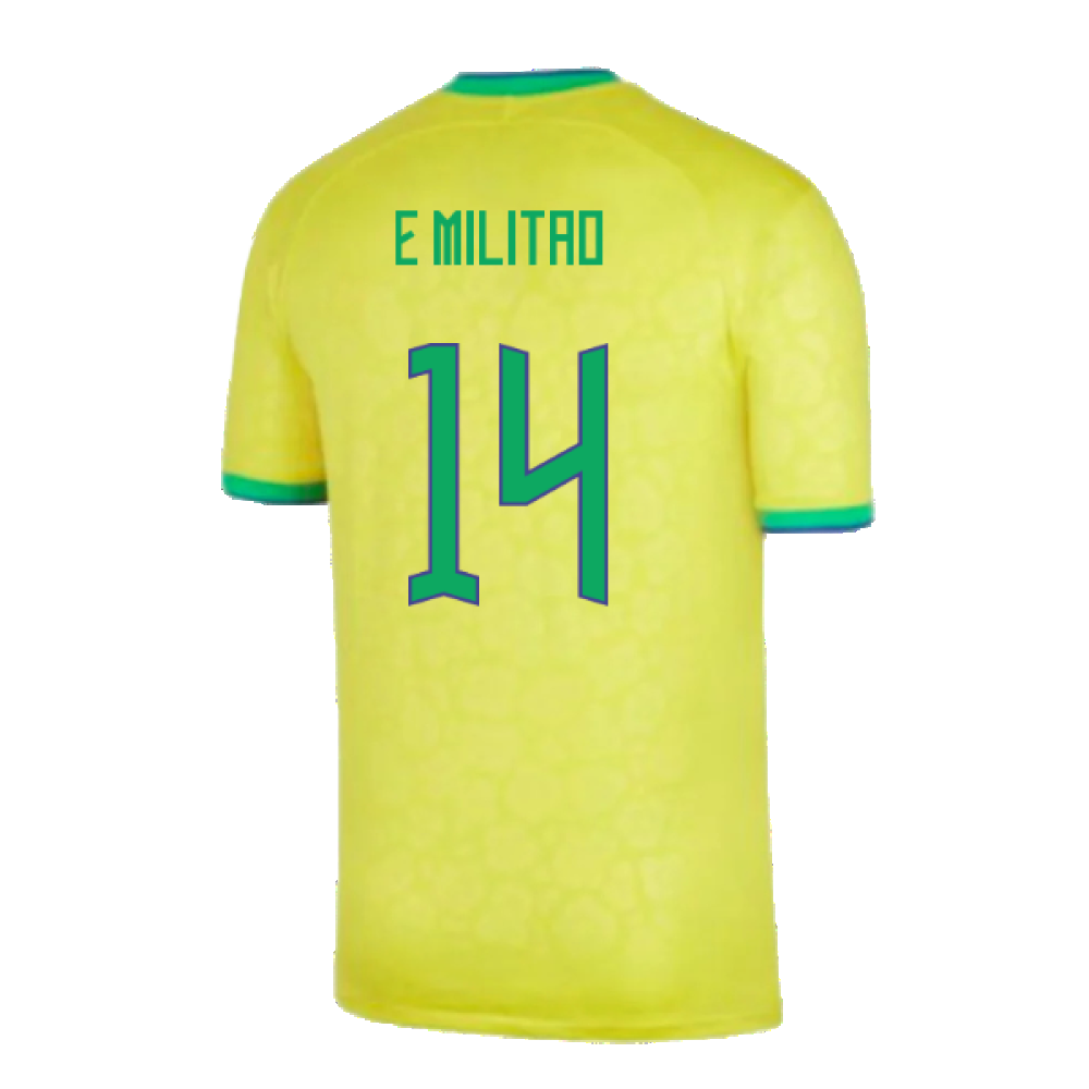 Brazil 2022-23 Home Shirt (Baby) (3-6 months) (Excellent) (E Militao 14)_1