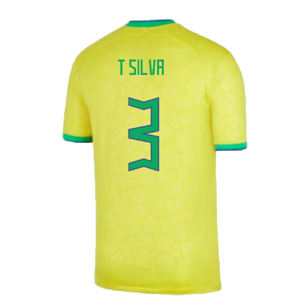 Brazil 2022-23 Home Shirt (Baby) (3-6 months) (Excellent) (T Silva 3)_1