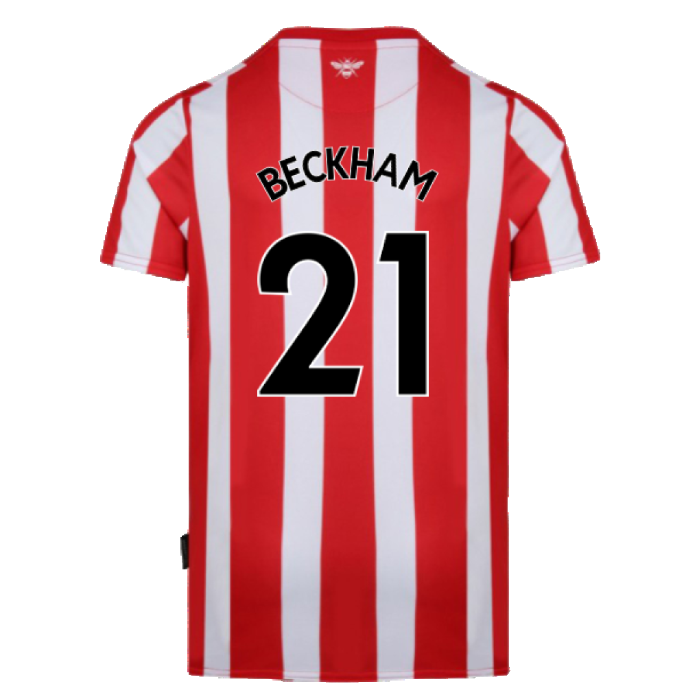 Brentford 2021-23 Home Shirt (S) (Excellent) (Beckham 21)_1