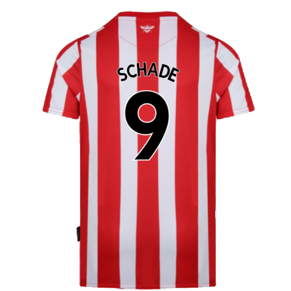 Brentford 2021-23 Home Shirt (M) (Mint) (Schade 9)_1