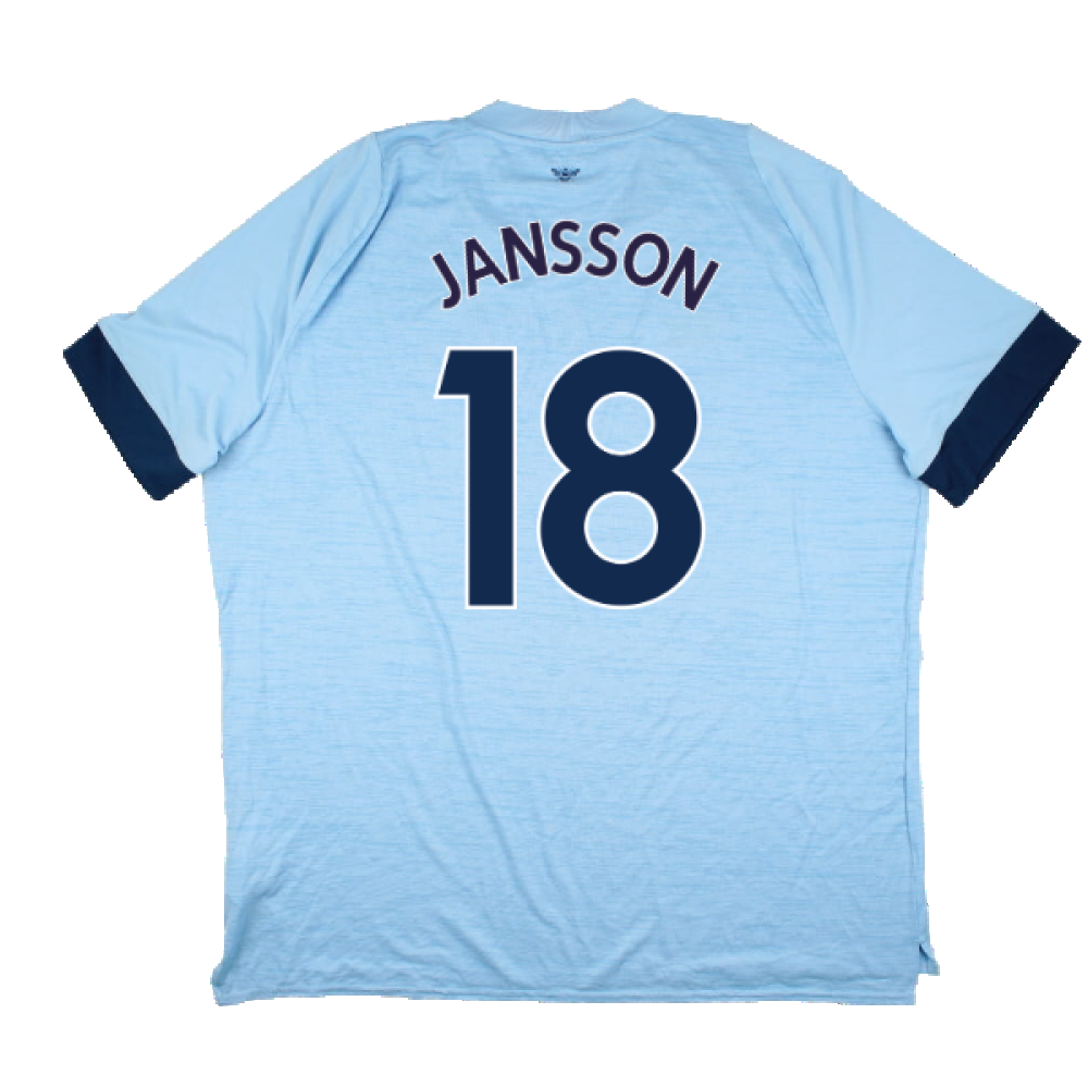 Brentford 2022-24 Away Shirt (Sponsorless) (3XL) (Excellent) (JANSSON 18)_1