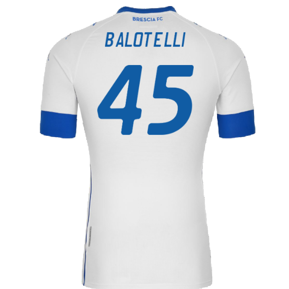 Brescia 2020-21 Away Shirt (Sponsorless) (XL) (BALOTELLI 45) (Mint)_1