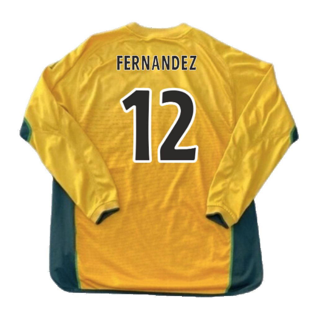 Celtic 2002-2003 Long Sleeve Away Shirt (Excellent) (Fernandez 12)_1