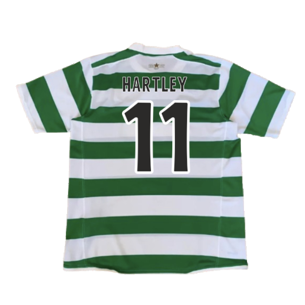 Celtic 2007-08 Home Shirt (M) (Good) (Hartley 11)_1