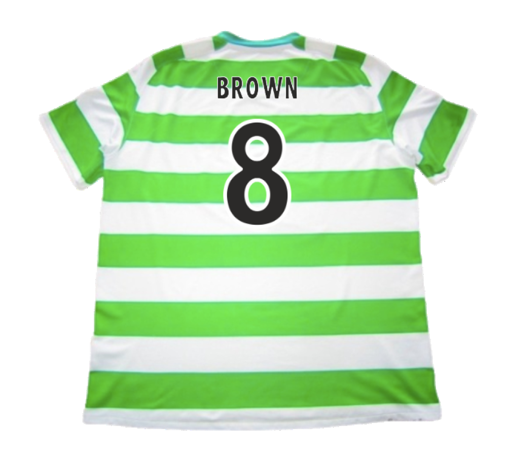 Celtic 2008-10 Home Shirt (M) (Good) (Brown 8)_1