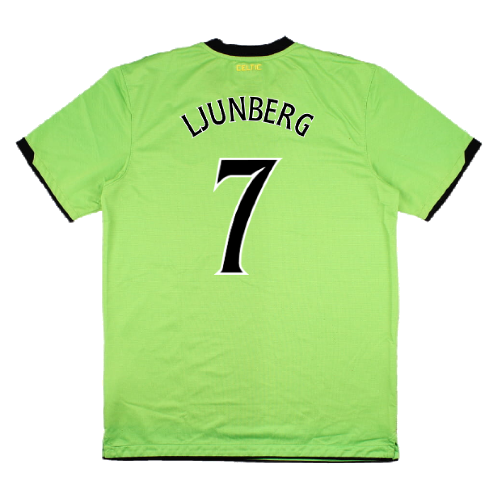 Celtic 2010-11 Away Shirt (Sponsorless) (M) (Excellent) (Ljunberg 7)_1