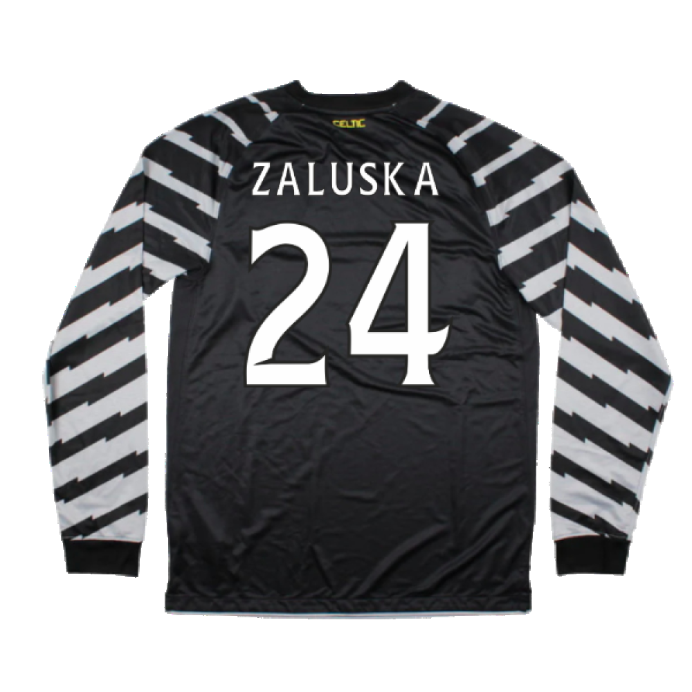 Celtic 2010-11 Goalkeeper Long Sleeve Shirt (M) (Mint) (Zaluska 24)_1