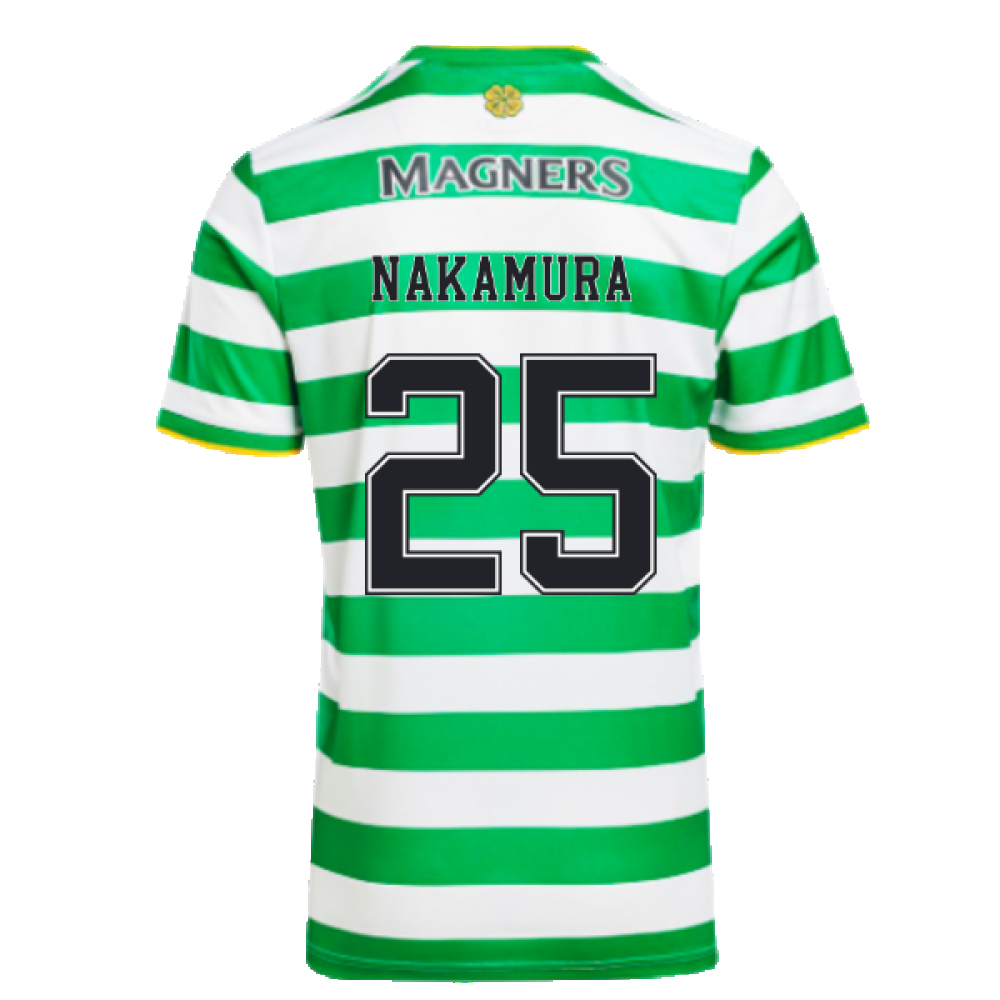 Celtic 2020-21 Home Shirt (L) (Mint) (NAKAMURA 25)_1