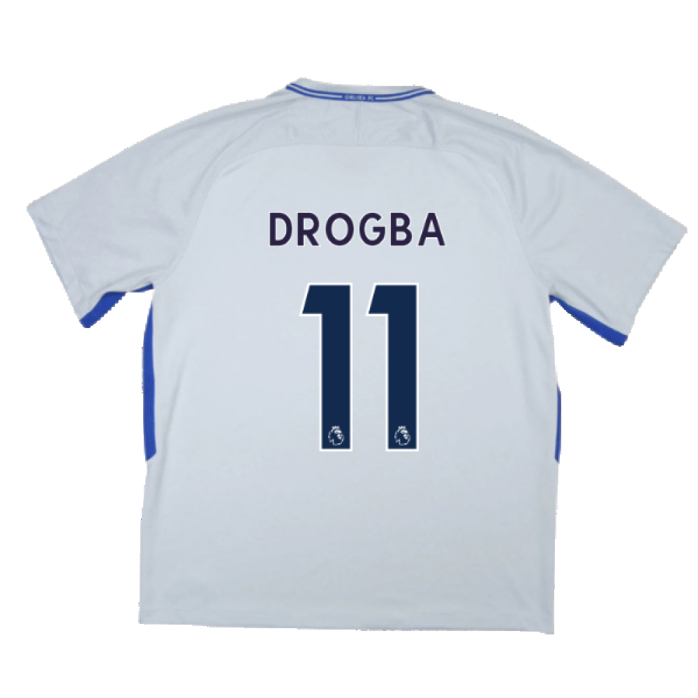 Chelsea 2017-18 Away Shirt (XLB) (Very Good) (Drogba 11)_1