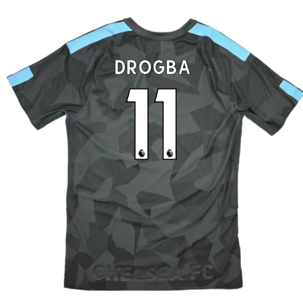 Chelsea 2017-18 Third Shirt (S) (Excellent) (Drogba 11)_1