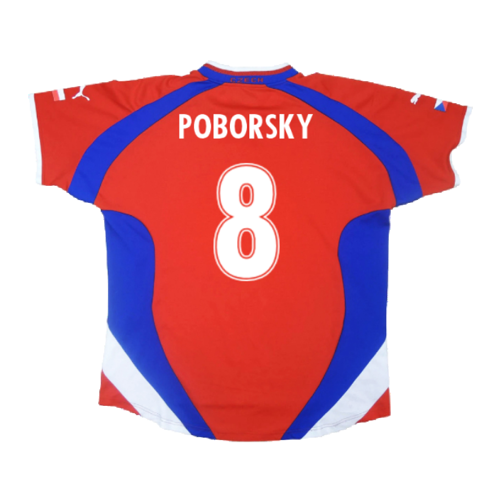 Czech Republic 2000-02 Home Shirt (Very Good) (Poborsky 8)_1