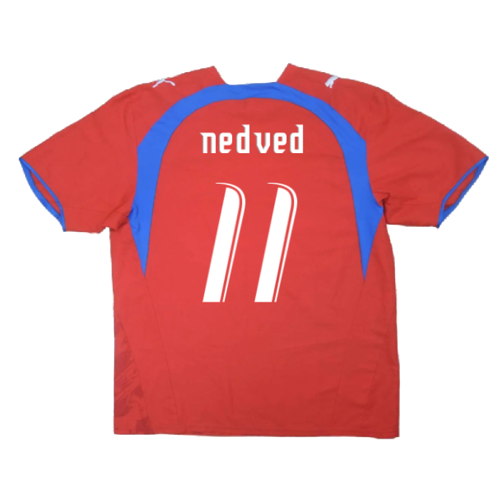 Czech Republic 2006-08 Home Shirt (Large) (Good) (Nedved 11)_1