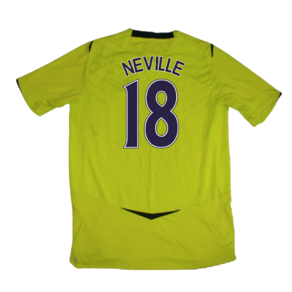 Everton 2008-09 Third Shirt (Excellent) (Neville 18)_1