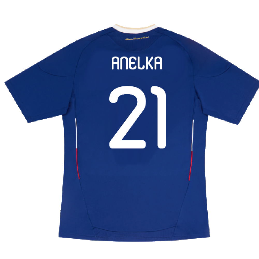 France 2010-11 Home Shirt (L) (Very Good) (Anelka 21)_1