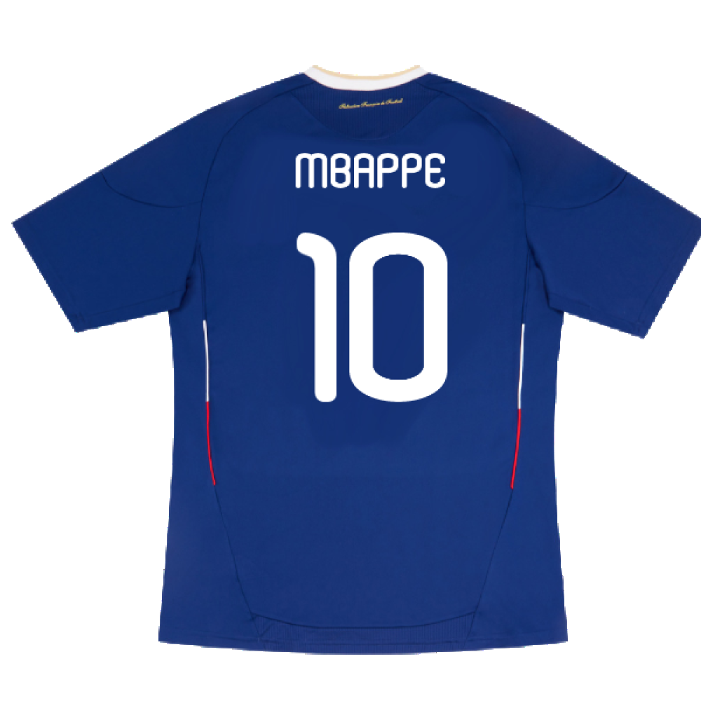 France 2010-11 Home Shirt (L) (Very Good) (MBAPPE 10)_1