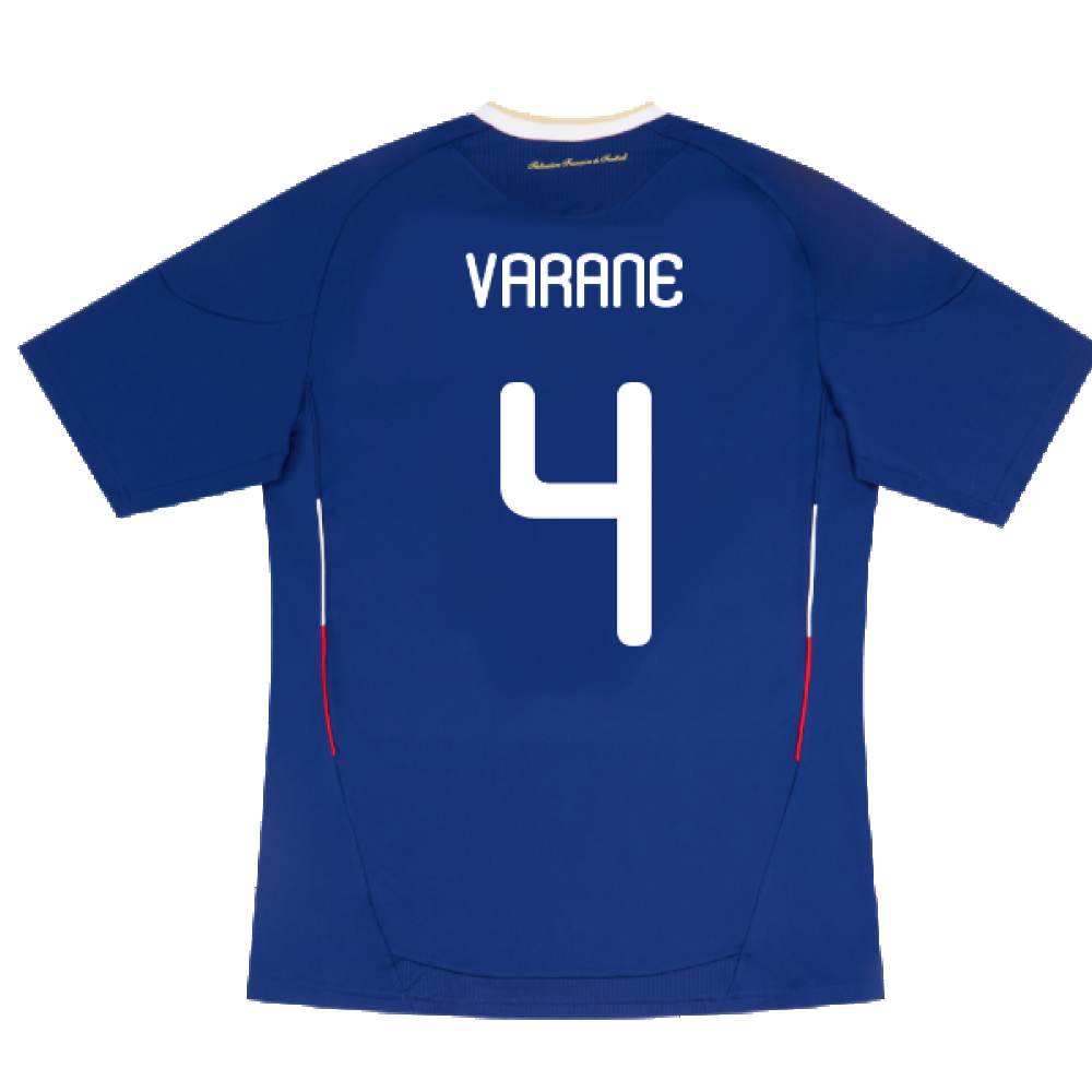 France 2010-2011 Home Shirt (M) (Excellent) (VARANE 4)_1