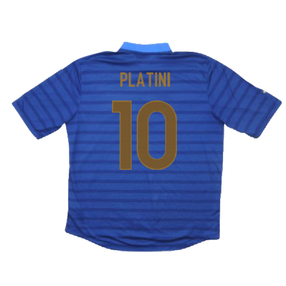 France 2012-13 Home Shirt (M) (Very Good) (PLATINI 10)_1