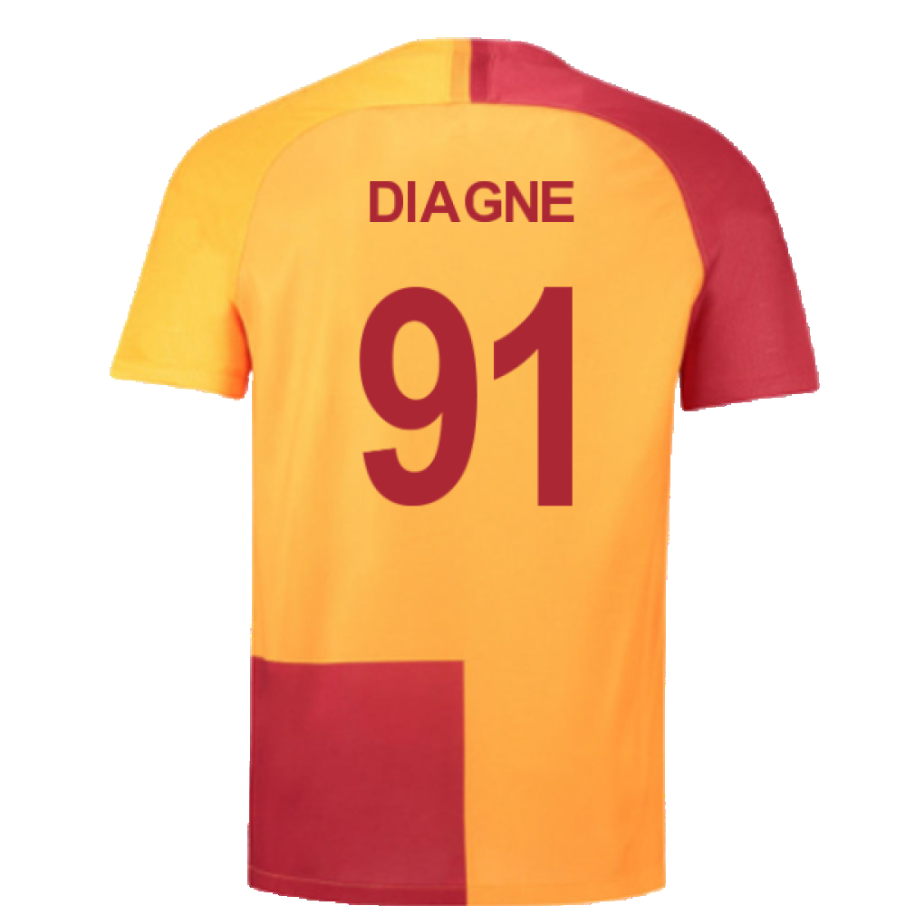 Galatasaray 2018-19 Home Shirt (2XL) (Excellent) (Diagne 91)_1