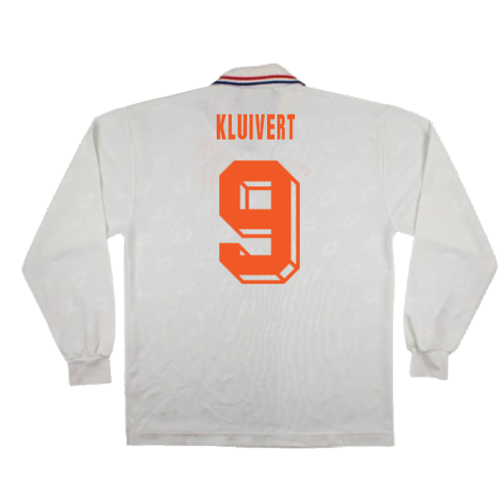 Holland 1992-94 Long Sleeve Away Shirt (L) (Very Good) (KLUIVERT 9)_1